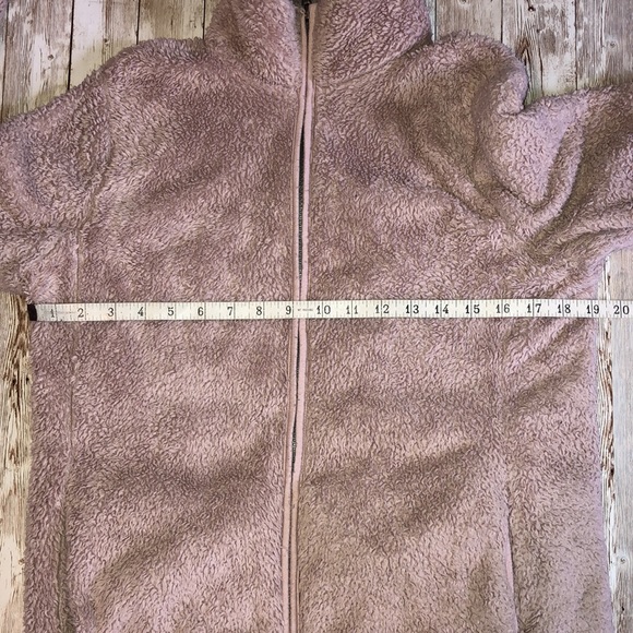 “SO” brand fuzzy teddybear fleece zip front jacket with pockets - junior size S - Picture 6 of 12